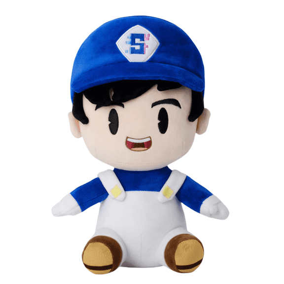 Kids Soft Stuffed Animals and Plush Toys, White Blue