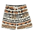 thumbnail image 1 of Kids' Soft & Stylish Beach Shorts 100% Quick-Dry Polyester Boys' Swim Board Shorts Animal Print Pattern Swim Trunks, 1 of 8
