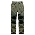 thumbnail image 1 of Kids' Softshell Ski Pants Waterproof Warm Fleece-Lined Snow Pants Outdoor Hiking & Skiing Athletic Pants for Cold Weather, 1 of 9