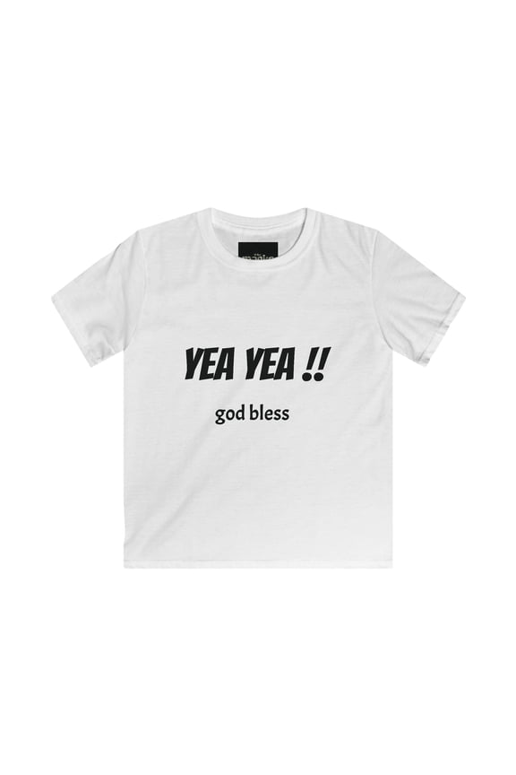 Kids Softstyle Tee  White  M