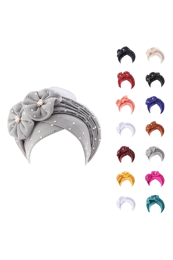 Kids Solar Fan Bucket Hat - Cooling UV Protection Hat for Outdoor Activities Fashion Women Beading Braid Hat Ruffle Cancer Wrap Cap Sleep Caps Satin Lined Hair Bonnets