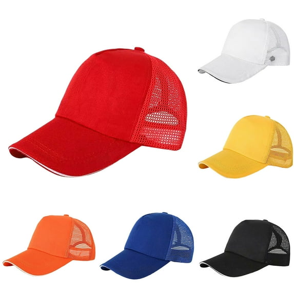 Kids Solid Color Baseball Cap Sun Visor Peaked Cap for School and Outdoor