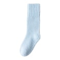 thumbnail image 1 of Kids Solid Color Crew Socks for Winter Thick Warm and Comfy Indoor Outdoor Everyday Wear, 1 of 4