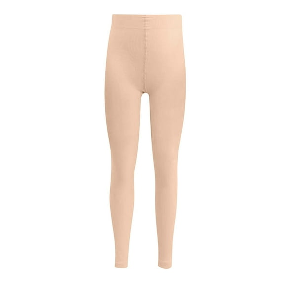 Kids' Solid Color Dance Leggings - Super Stretchy Lightweight Fabric, Design, Size M-XXL (Recommended Age 2-8 Years)