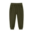 thumbnail image 1 of Kids' Solid Color Denim Pants,Summer Full-Length For Boys/Girls Baby Botton, Lightweight Army Green 6 Years, 1 of 4