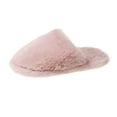 thumbnail image 1 of Kids Solid Color House Slippers, Boys Girls Simple Plain Fuzzy Open Back Indoor Slippers Warm Winter Home Slippers for Little Child to Big Kids 5.5-12 Years, 1 of 6