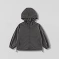 thumbnail image 1 of Kids' Solid Color Hooded Zip-Up Jacket with Pockets, Medium Size Outerwear for Boys and Girls in Spring and Fall, Limited Time Offer Under 10 Dollars, 1 of 3