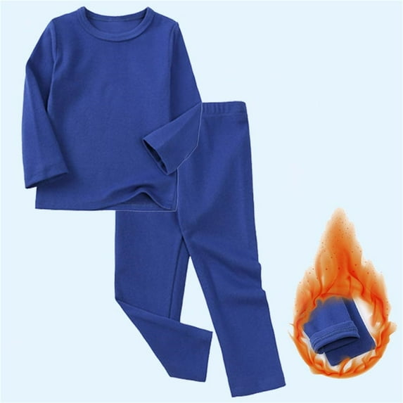 Kids Solid Color Long Sleeve Shirt and Elastic Waist Pants Set for Boys and Girls