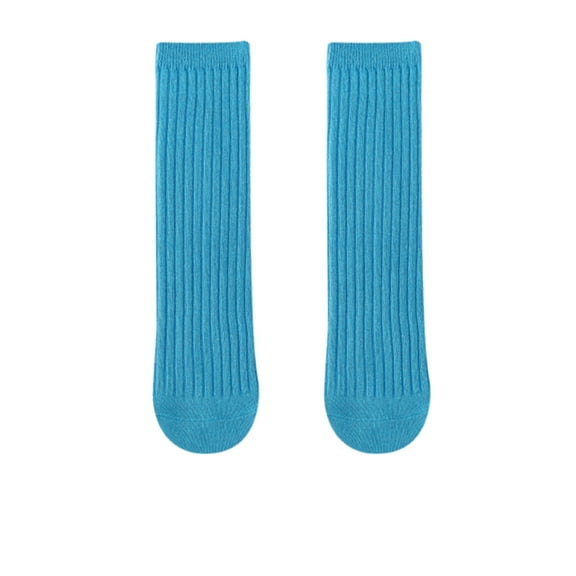 Kids Solid Color Socks for Boys and Girls Unisex Casual Crew Style Funny Toddler Dress Socks Comfortable Everyday Footwear for Children