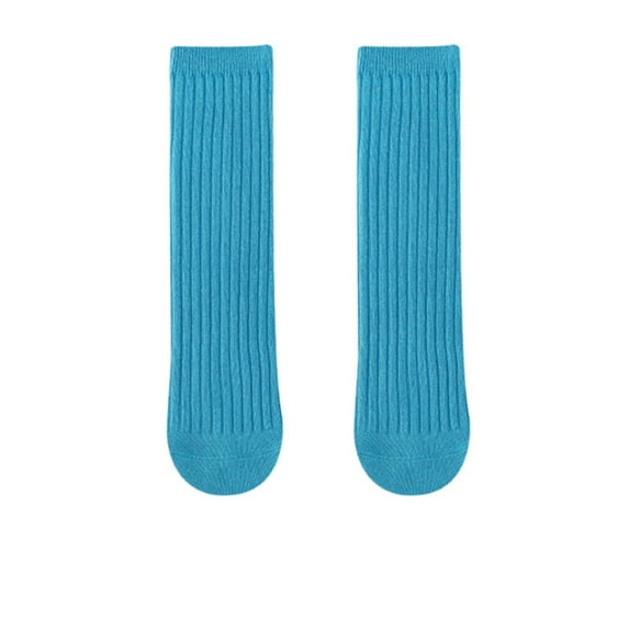 Kids Solid Color Socks for Boys and Girls Unisex Casual Crew Style Funny Toddler Dress Socks Comfortable Everyday Footwear for Children