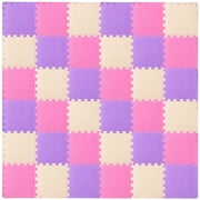 ProSource 36-Piece Foam Puzzle Mat, Kids Foam Play Mat, Homeschool Room Essentials, 6' x 6'