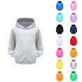thumbnail image 1 of Kids Solid Hoodie Long Sleeve Hooded Pullover Warm Casual Sweatshirt for Boys Girls, 1 of 4