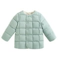 thumbnail image 1 of Kids Solid Lightweight Packable Liner Jackets Slim Fit O-Neck Short Quilted Puffer Coat for Girls Boys, 1 of 4