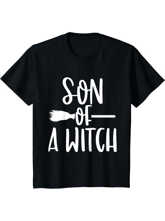 Kids Son of a Witch Toddler Halloween Mamas Funny T-Shirt, 180gsm, 100% Cotton