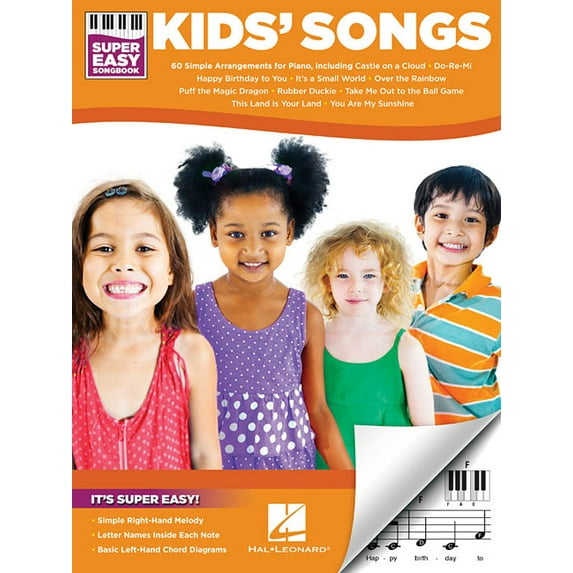 Kids' Songs - Super Easy Songbook, (Paperback)