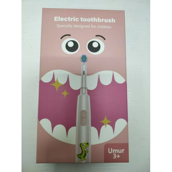 Kids Sonic Electric Toothbrush for Boys & Girls - Toddler & Baby Fun Electric Toothbrushes for Kids Ages 3+ Children Mechanical Electric Toothbrush,with Built in Smart Timer,IPX7 Water Resistant,Pink