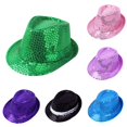 thumbnail image 1 of Kids Sparkly Sequin Top Hat Performance Accessory for Dance Party Stage Show and Birthday Celebration, 1 of 3