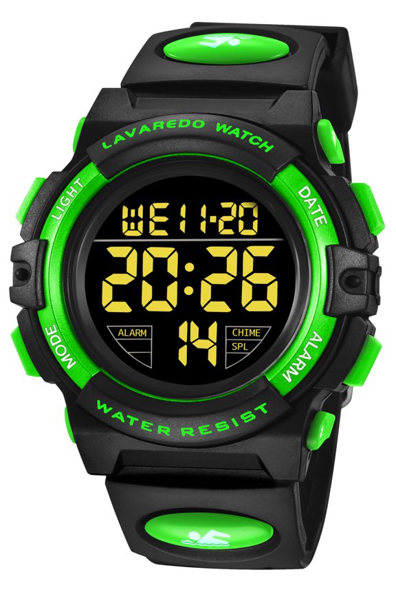 Kids Sport Digital Watch with Shockproof Silicone Strap,50M Waterproof ,Alarm, Stopwatch ,Outdoor Wristwatch for Boys Girls Gift for Kids