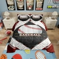 thumbnail image 1 of Sports Comforter Set Full,Baseball Bedding Set Sports Competitive Games Bedding Comforter Sets Teen,Black White Check Down Comforter With 2 Pillow Cases, 1 of 7