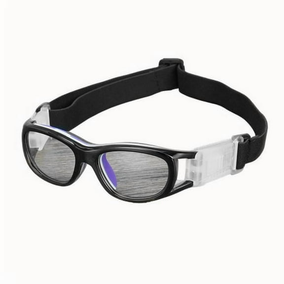 Kids Sports Goggles, Polycarbonate Lens Adjustable Strap for Basketball Football Hockey Baseball Volleyball Cycling Ages kidsBlack purple frame