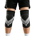 thumbnail image 1 of Kids Sports Knee Pads, Thick Padded Breathable Knee Sleeve Protector, Shock‑Absorbing Knee Guard for Basketball Running Cycling Outdoor Sports for Children(Grey,M), 1 of 6