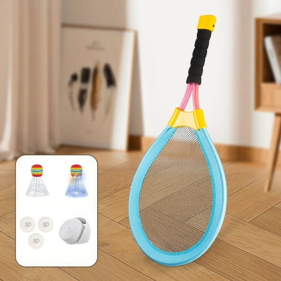 Kids Sports Lightweight Badminton Set for Beginners Includes Shockproof and Elastic Rope Ideal for Indoor and Outdoor Play for Ages 3 to 15