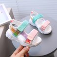 thumbnail image 1 of Kids Sports Sandals Girls Non-slip Color Block Open Toe Athletic Beach Water Shoes Sandals for Toddler Kids Girls Summer Hiking Outdoor, 1 of 9