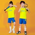 thumbnail image 1 of Kids Girls Sportwear Jogger Suit Sport T-Shirt and Track Shorts Sets Basketball for Toddler Boys 3-4 Years, 1 of 4