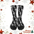 thumbnail image 1 of Kids Sports Socks Six Seven 6 7 Graphic Print Crew Socks, 1 of 3