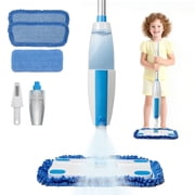 OUTGOO Kids Spray Mop, Toddler Cleaning Set with Real Water Sprayer, Montessori Mini Mop & Sweeper Pretend Play Preschool Toys for Kids Girls Boys