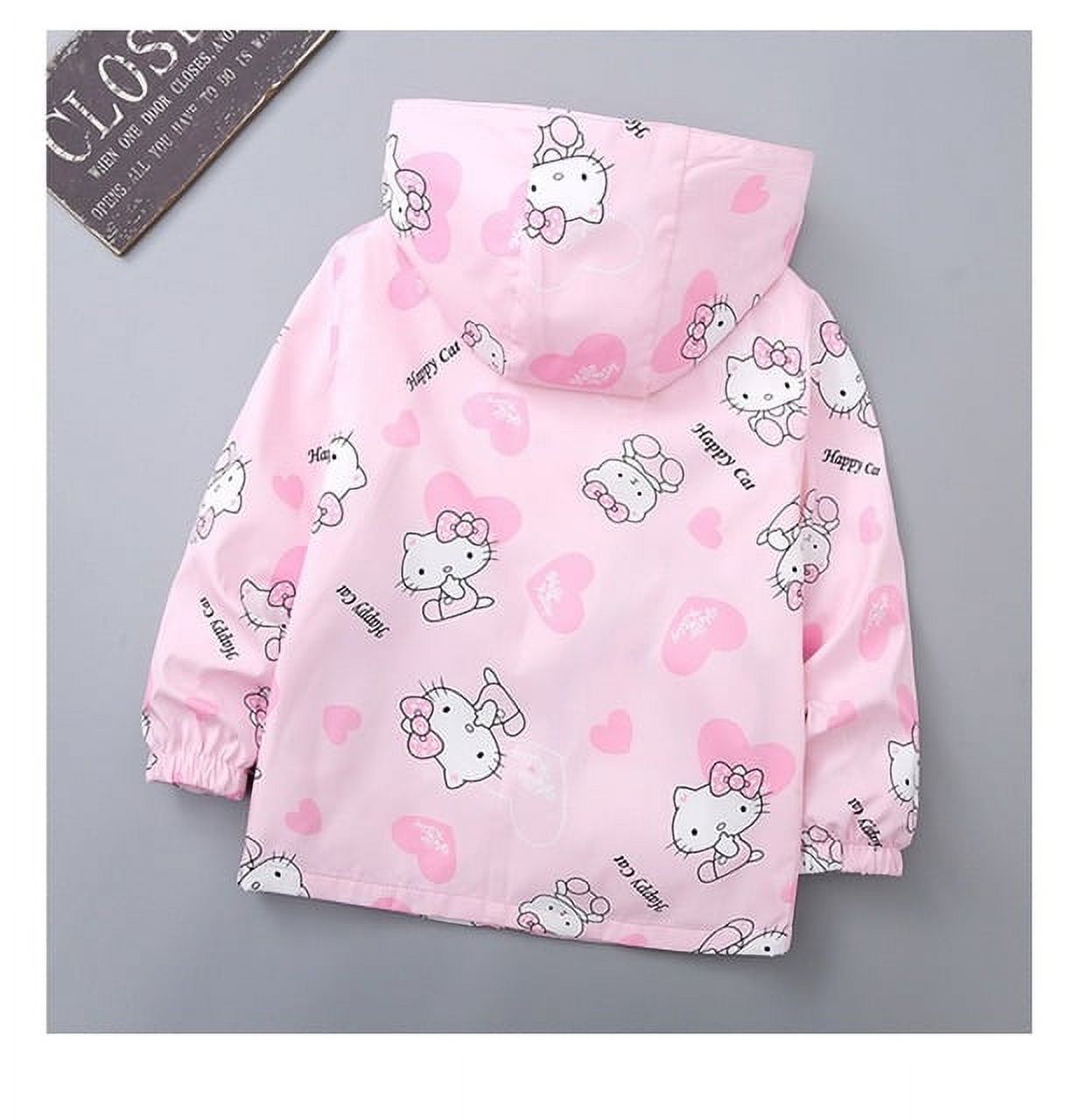 Kids Spring Autumn Jackets for Girls Sanrio Hello Kitty Cartoon Coat