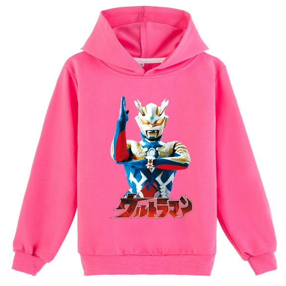 Kids Spring Autumn Ultraman Pullover Hoodies Long Sleeve Sweatshirt Tops for Children's