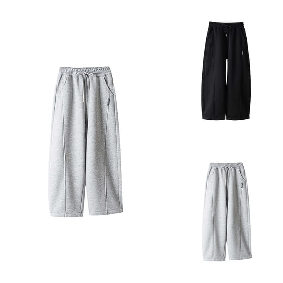 Kids Spring Solid Sport Pants (Ages 5-16) | Multi-Pocket Loose Fit Casual Pant | Elastic Waist Joggers for Outdoor Play