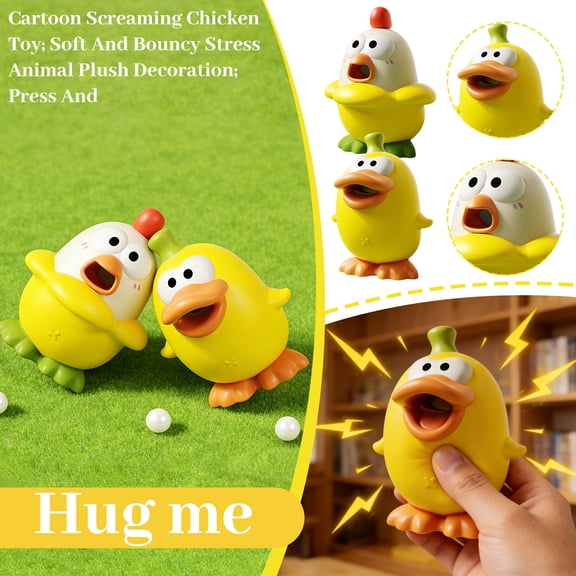 Kids Squeeze Toys, Squeeze Stress Toys, 6X4 In, 1 Pc, Relaxation Relief Items for Student, Home Decorations, Decorations for Home, Desk Accessories Decor, Squeeze Toys for