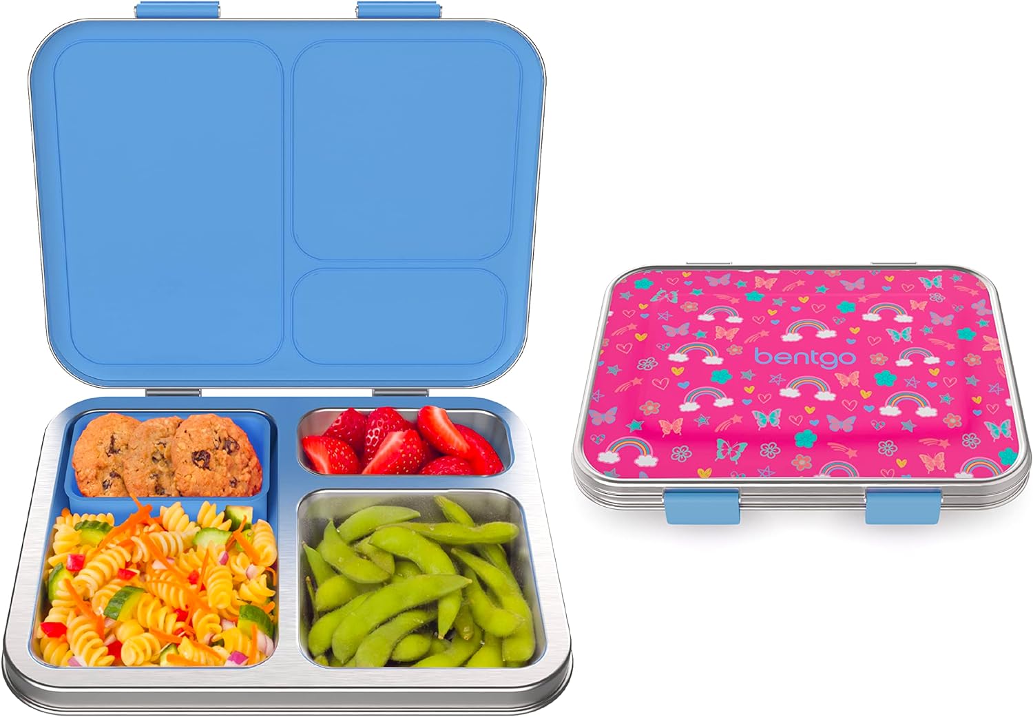 ® Kids Stainless Steel Prints LeakResistant Lunch Box BentoStyle