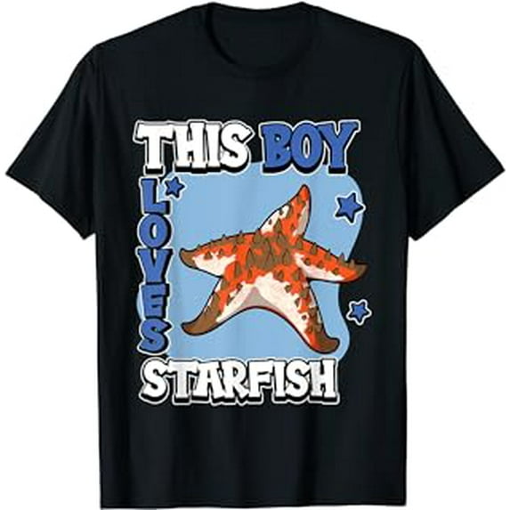 Kids Starfish Quote This Boy Loves Starfish T-Shirt