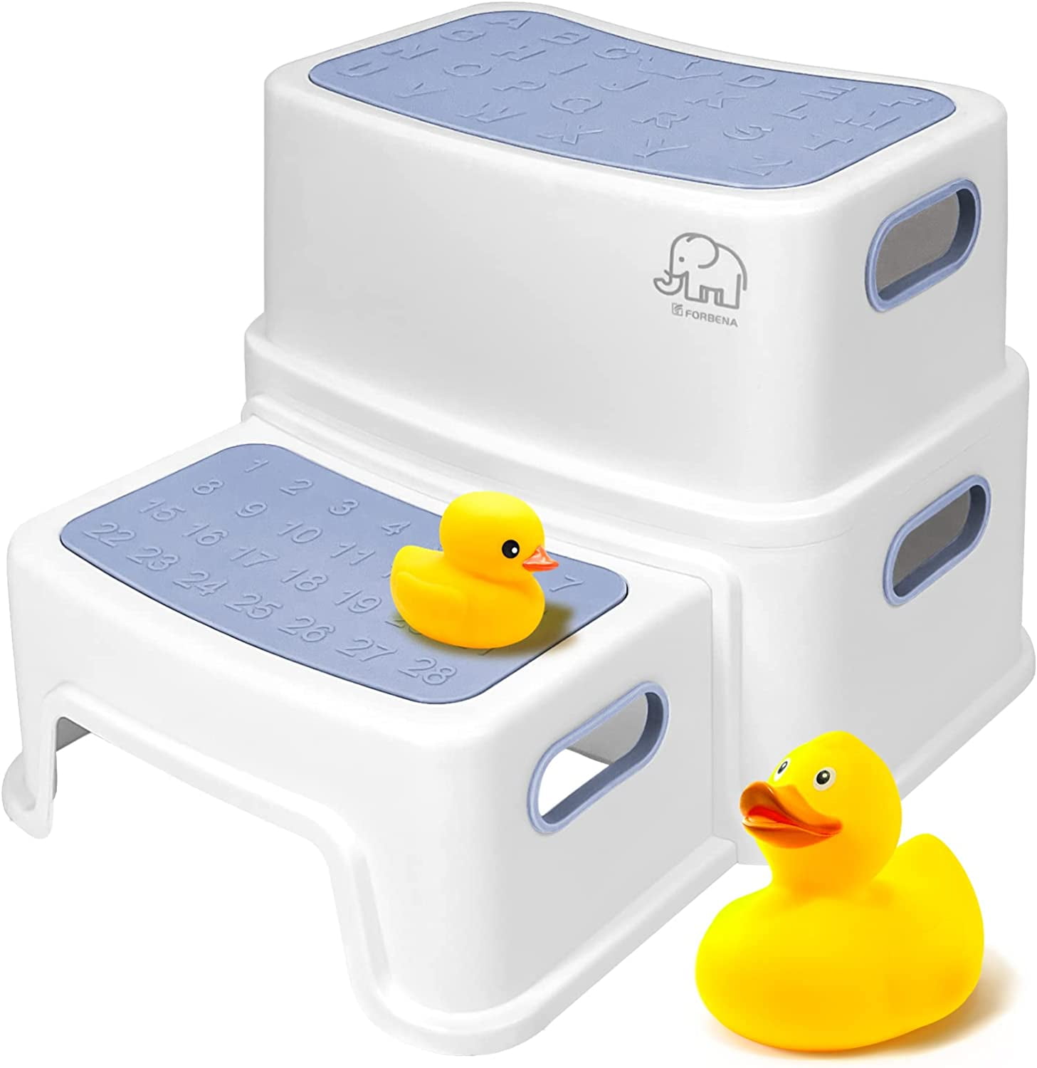 Kids Step Stool for Bathroom, 2 Step Stool for Toddlers Toilet Potty ...