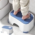 thumbnail image 1 of Kids Step Stool, Non-Slip Bathroom Stool for Children and Toddlers, Durable Plastic Step Stool with Skidproof Design for Brushing Teeth and Washing Face, Enhanced Load-Bearing for Home Use, 1 of 6
