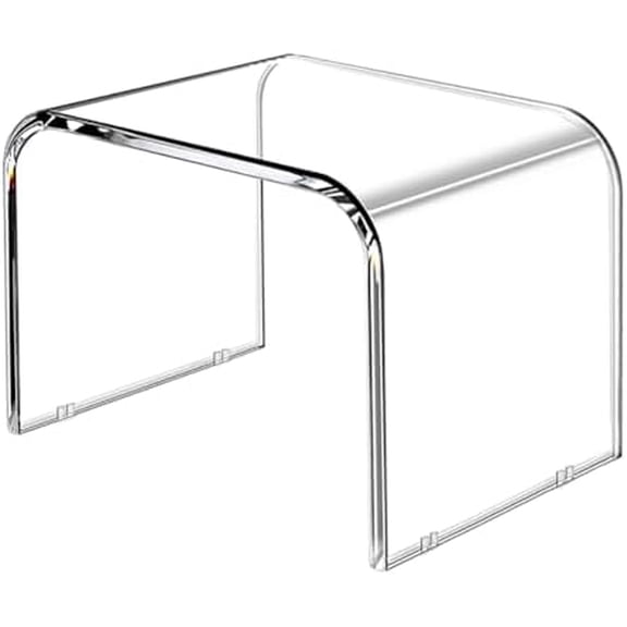 Kids' Step Stool,Tmoice Acrylic Transparent Toilet Bench Squat, Washbasin Footstool, Bathroom Footstools, Suitable for Bedroom, Hallway, Kitchen, and Bathroom. (9.1*12.5*9.1)