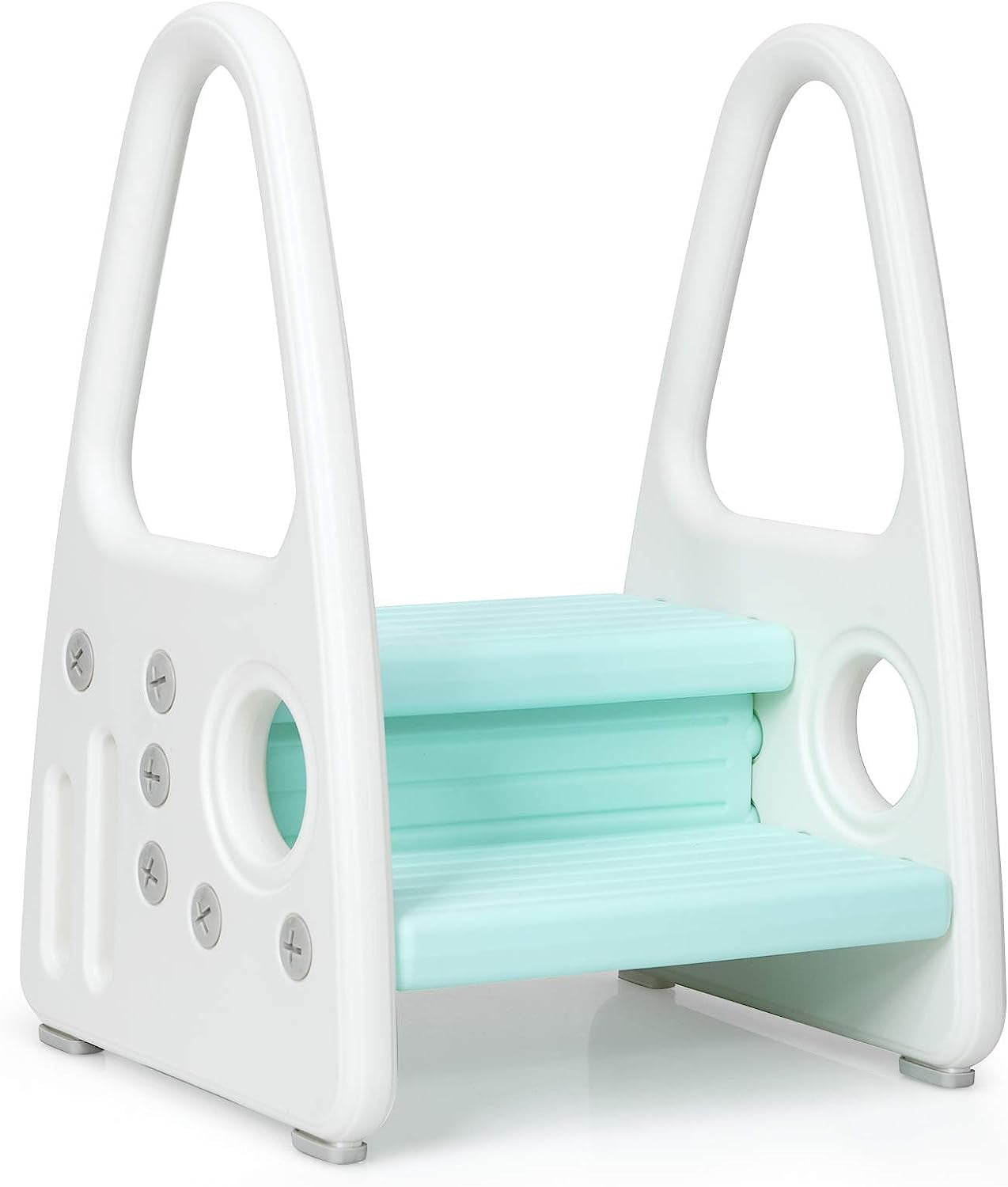 Kids Step Stool, Toddler Step Ladder for Toilet Potty Training, Kitchen Counter, Bathroom, Two