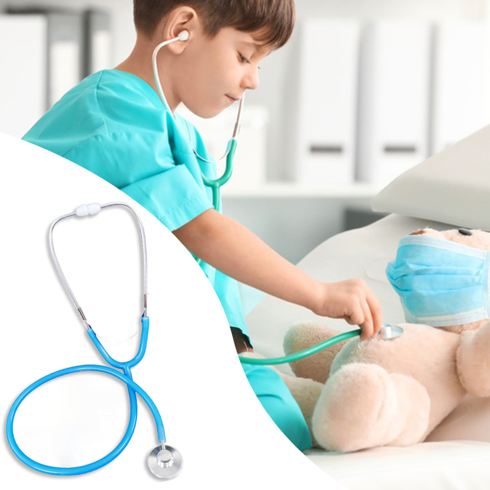 Kids Stethoscope Toy Pretend Play Fake Stethoscope with Diameter 4.5cm