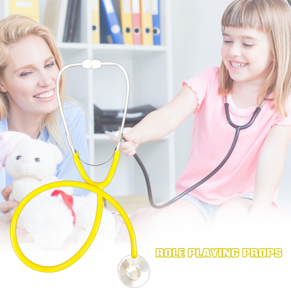 Kids Stethoscope Toy Pretend Play Fake Stethoscope with Diameter 4.5cm