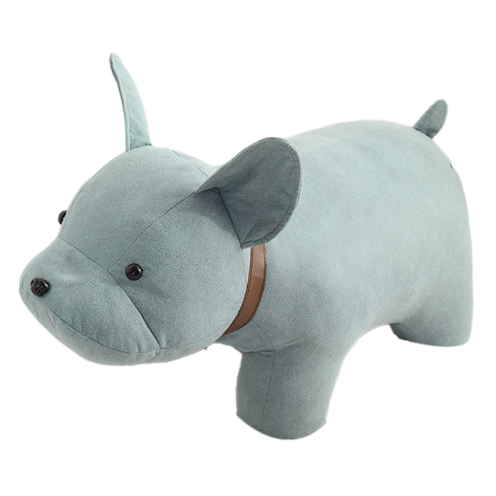 Kids Stool Storage Shoes Changing Animal Footstool for Decor Bedroom Indoor Blue dog