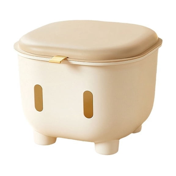 Kids Storage Stool, Multifunctional Children Organizer Seat, Durable High Capacity Design, Cute Style Storage Box for Toys, Snacks, and Small Clothing Items, Padded Comfortable