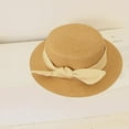 thumbnail image 1 of Kids Straw Sun Hat with Bowknot Detail, Foldable Wide Brim Floppy Beach Hat for Girls, Breathable Summer Sun Hat with Lace Decoration, Lightweight Travel-Friendly Sun Visor for Outdoor Activities, 1 of 7