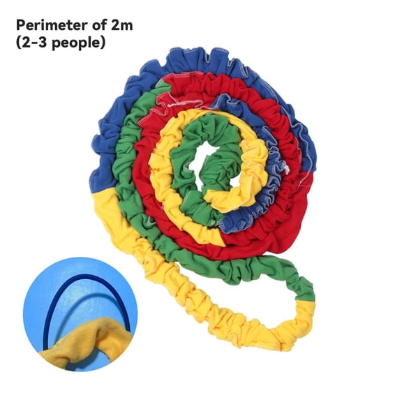 Kids Stretchy Elastic Tension Rope - Colourful Elastic Tension Rope, Cooperative Movement Band For Group Play, Ideal For Preschool Teachers And Classroom Team Building