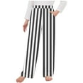 thumbnail image 1 of Kids' Striped Print Pants - Elastic Waist Straight Leg Pants for Boys and Girls, Comfortable and Stylish, Ages 4-14, 1 of 3