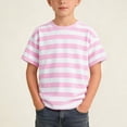 thumbnail image 1 of Kids Striped T-Shirt, Short Sleeve Crew Neck, Tee, for Casual, Summer Wear and Everyday Wear, Kids Clothing Summer | CSEONE, 1 of 7
