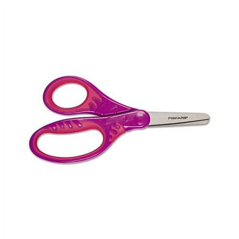 Fiskars Kids Scissors, Pointed-Tip, 5, 3 Pack, Light Blue, Pink Fashion,  Pink 