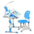 thumbnail image 1 of Kids Study Table and Chair Set, Height Adjustable, Blue, 1 of 8